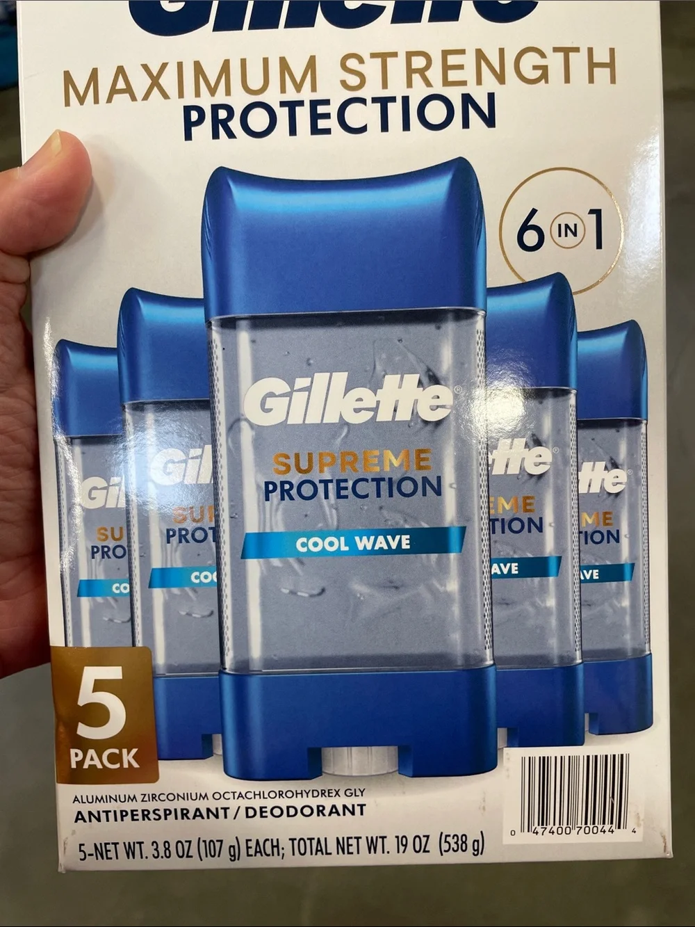 Supreme Protection Cool Wave Antiperspirant Clear Deodorant(5 Pack)